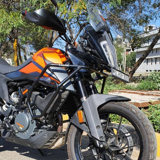 ZANA - CRASH GUARD WITH SLIDER TEXTURE MATT BLACK KTM 390 ADV