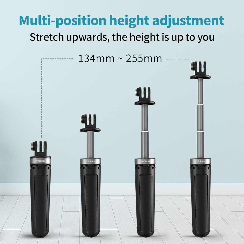 ActionCam Tripod stand with selfie pole for Action cameras