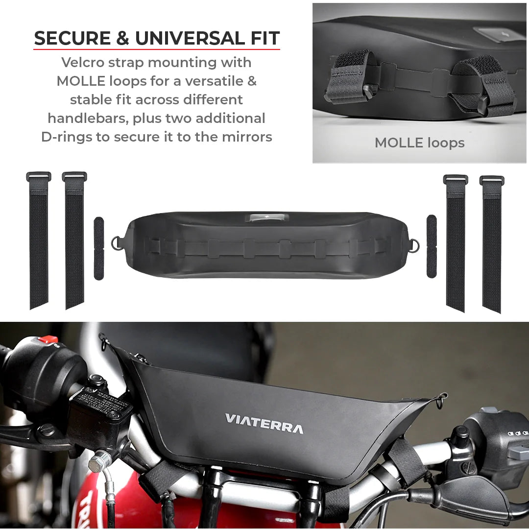 Viaterra 100% Waterproof Handlebar Bag