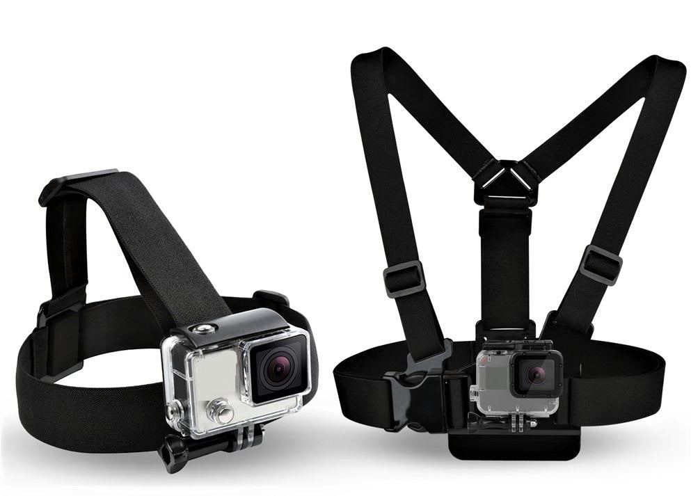 ACTIONCAM - 2 in 1 Chest Strap mount + Head Strap mount