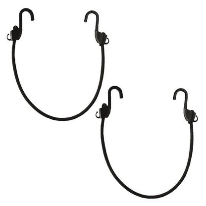 Mototech Grappler Bungee Tie-Down - 24 inches (2Feet) - Black - 8mm - Pack of 2