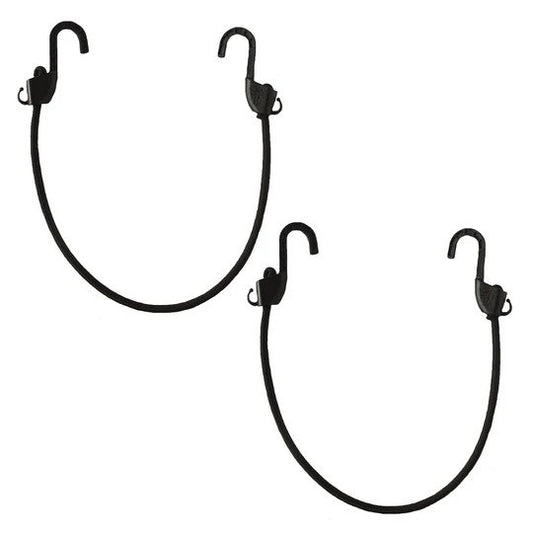 Mototech Grappler Bungee Tie-Down - 24 inches (2Feet) - Black - 8mm - Pack of 2