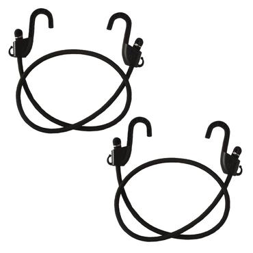 Mototech Grappler Bungee Tie-Down - 36 inches (3Feet) - Black - 8mm - Pack of 2