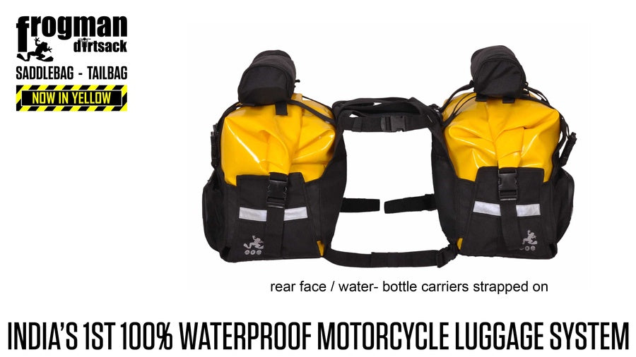 dirtsack saddle bag rain cover Dirtsack Frogman Saddle Bag Black – furstgear