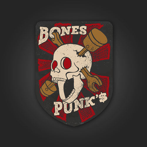 Inline4 Bones & Punks Sticker