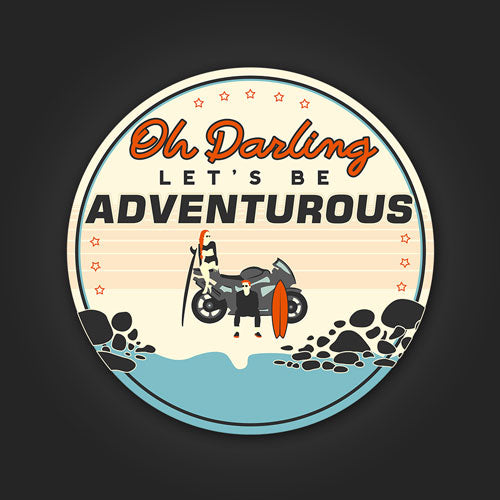 Inline4 Let?s be Adventurous Sticker