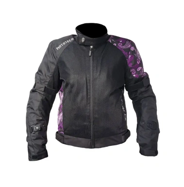 Mototech - Scrambler Air Women's Motorcycle Jacket - Purple - Level 2