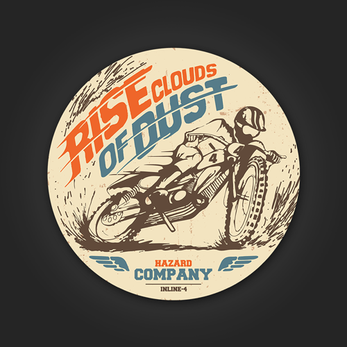 Inline4 Rise Clouds of Dust Sticker