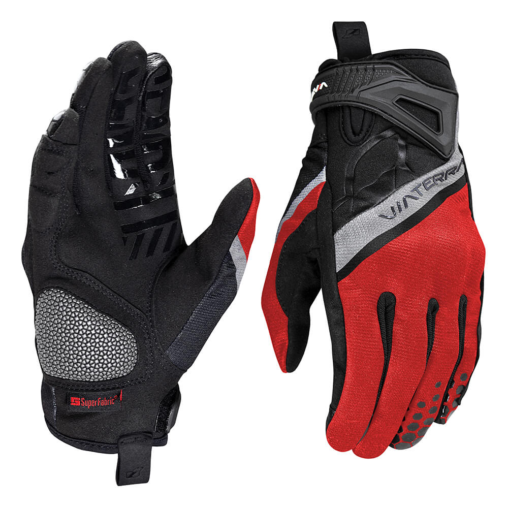 Viaterra Roost - Offroad Motorcycle Glove - Chilli Red