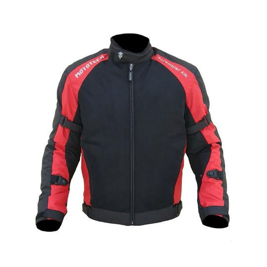Mototech - Scrambler Air Motorcycle Riding Jacket - Red