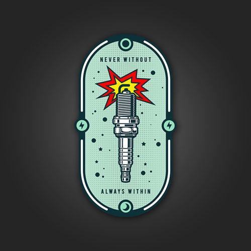 Inline4 Sparkplug Sticker