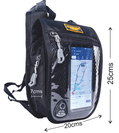 GUARDIAN GEARS Wolverine Magnetic Tank Pouch With Rain Cover And Sling Strap