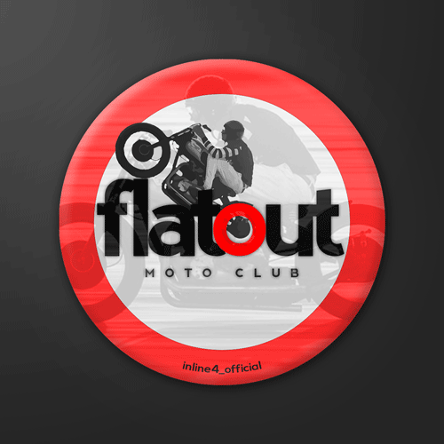 Inline4 Flat Out Moto Club Badge