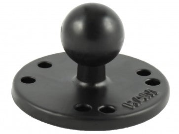 RAM 2.5" Round Base with 1" Ball & 1/4-20 Threaded Male Post for Cameras RAM-B-202AU
